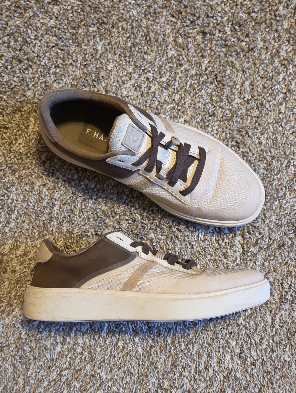 Cole Haan Men's Low-Top Sneakers in Beige and Brown
